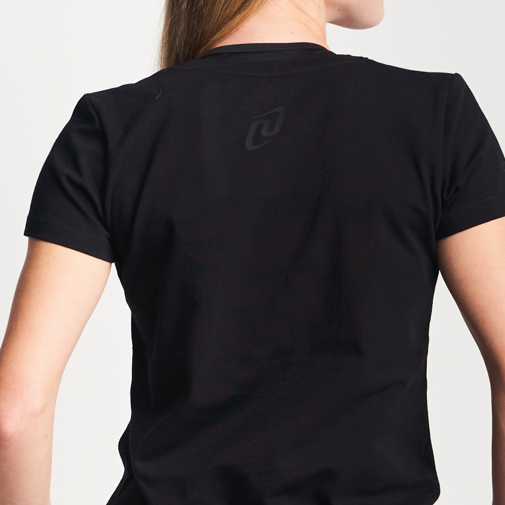 t-shirt damski czarny