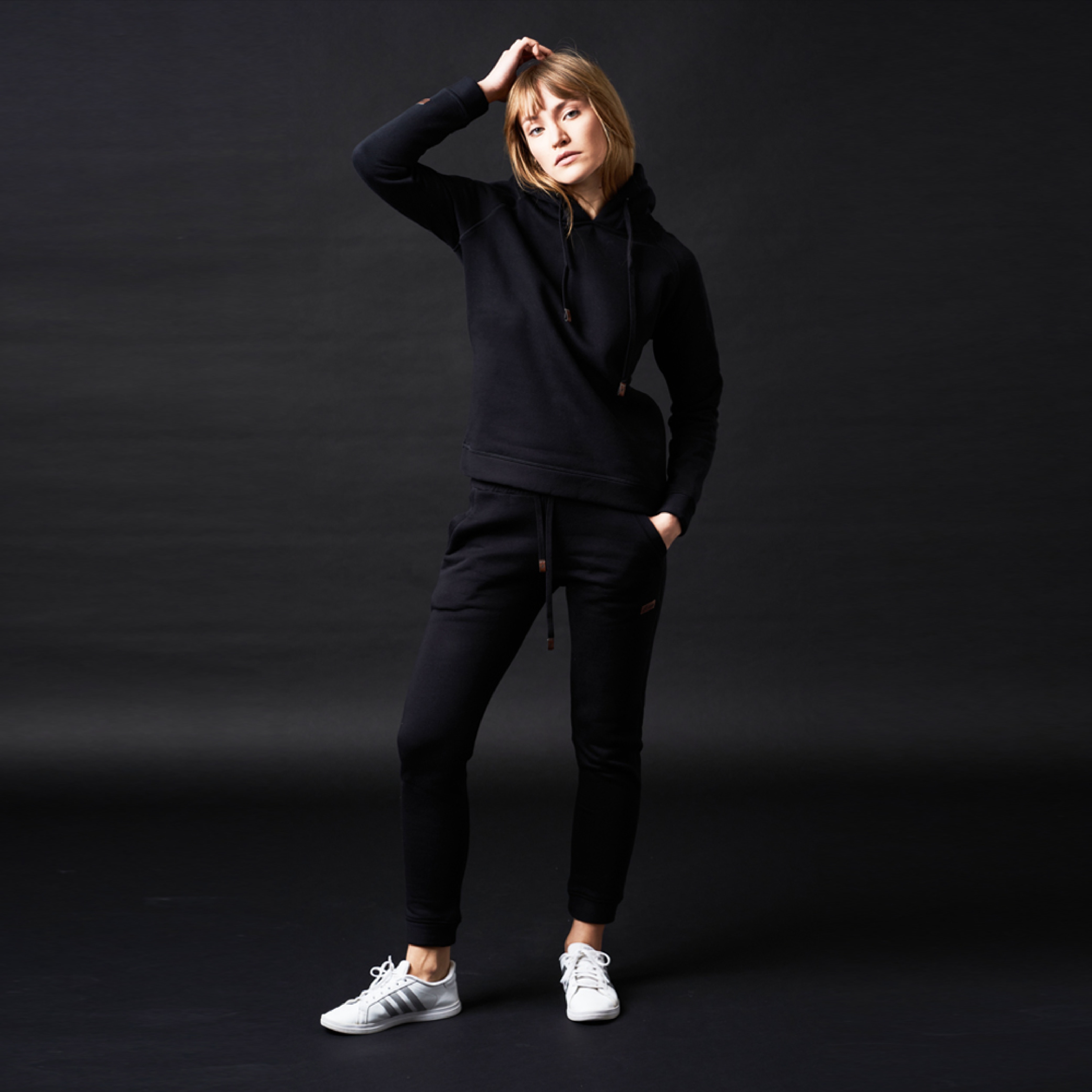 Dres bawełniany damski czarny Cosy