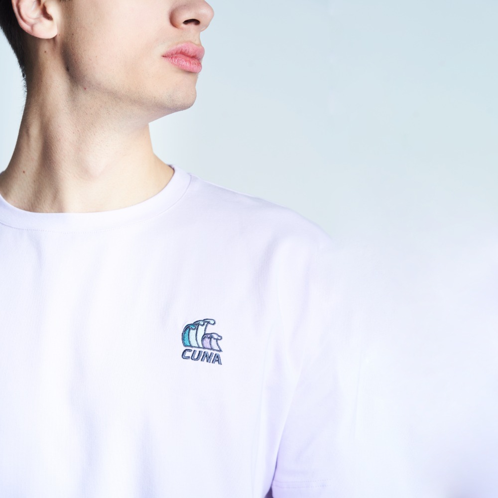 T-shirt bawełniany męski fioletowy Tee Oversize Lavender Fields