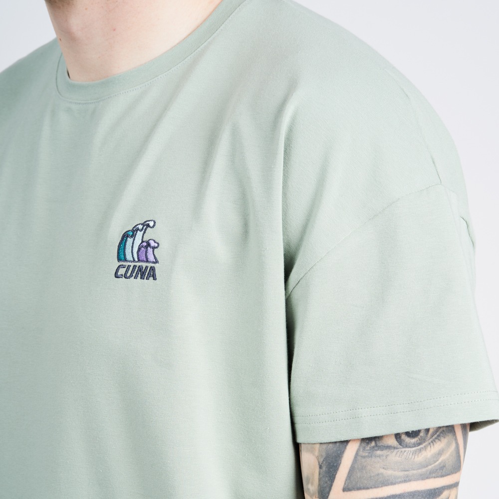 T-shirt bawełniany męski zielony Tee Oversize Wild Mint