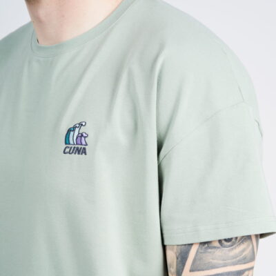 T-shirt bawełniany męski zielony Tee Oversize Wild Mint