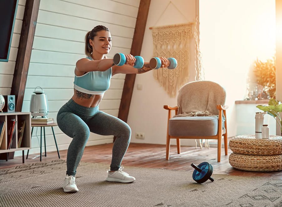 trening z hantlami dla kobiet