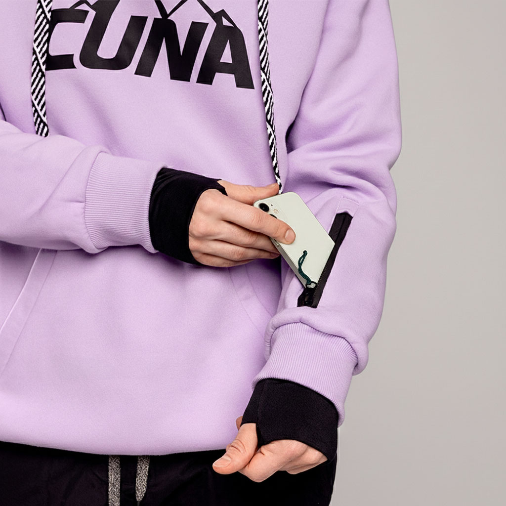 Bluza snowboardowa męska fioletowa Mistral Pro