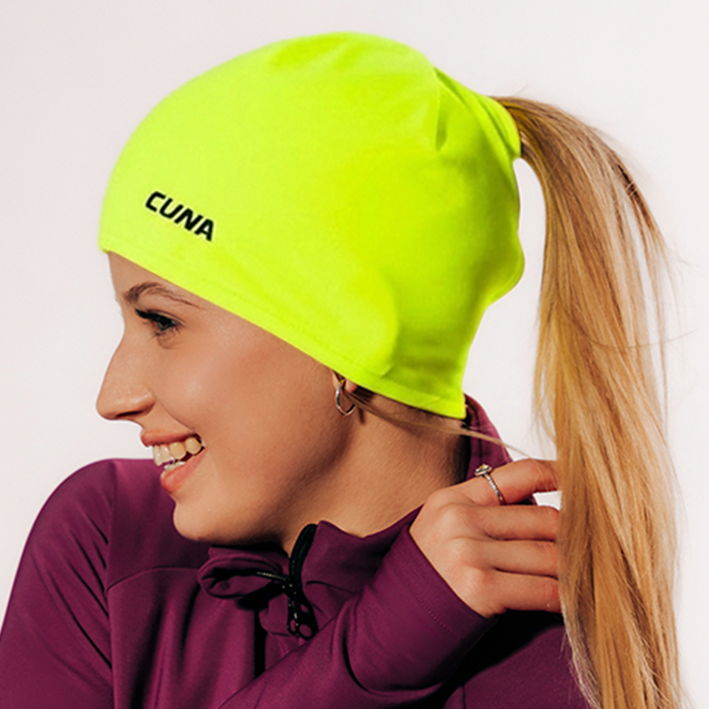 CZAPKA_ ACTIVE NEONOWY-ŻÓŁTY
