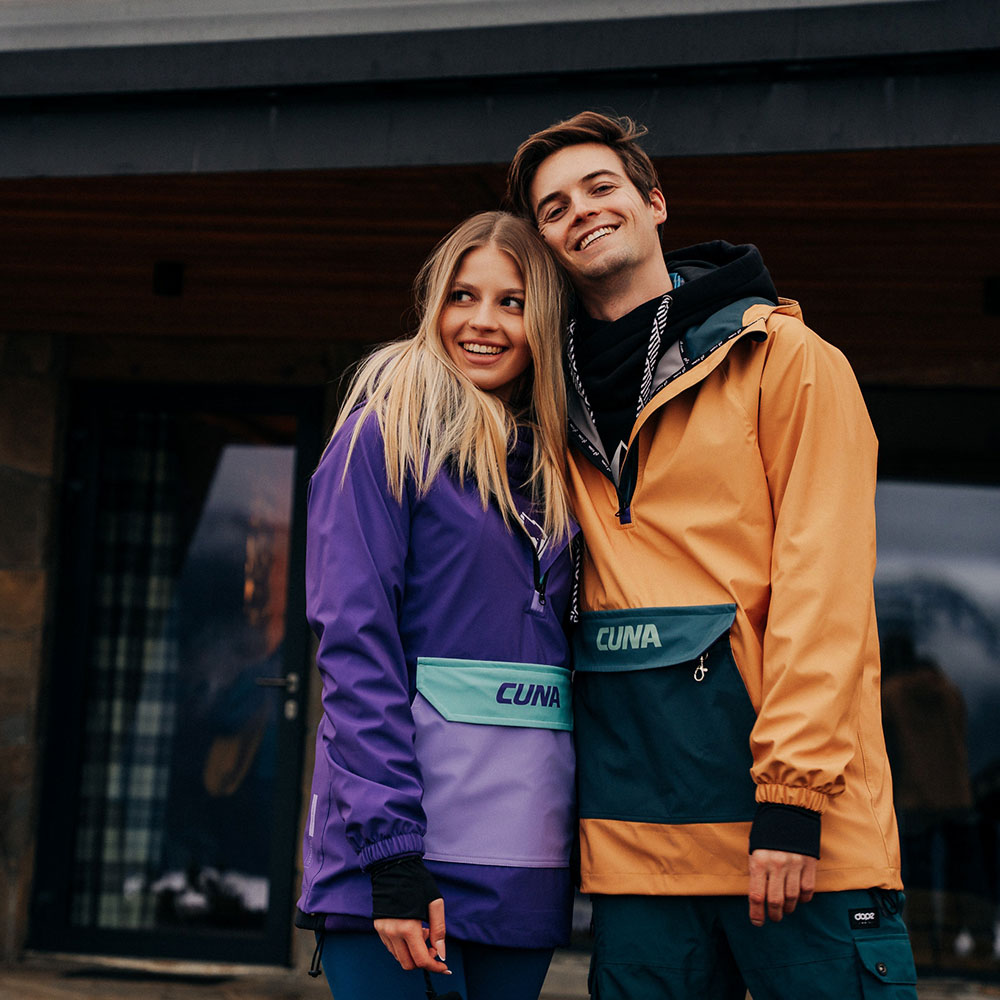Kurtka anorak damska z kapturem fioletowa Foggy Plum