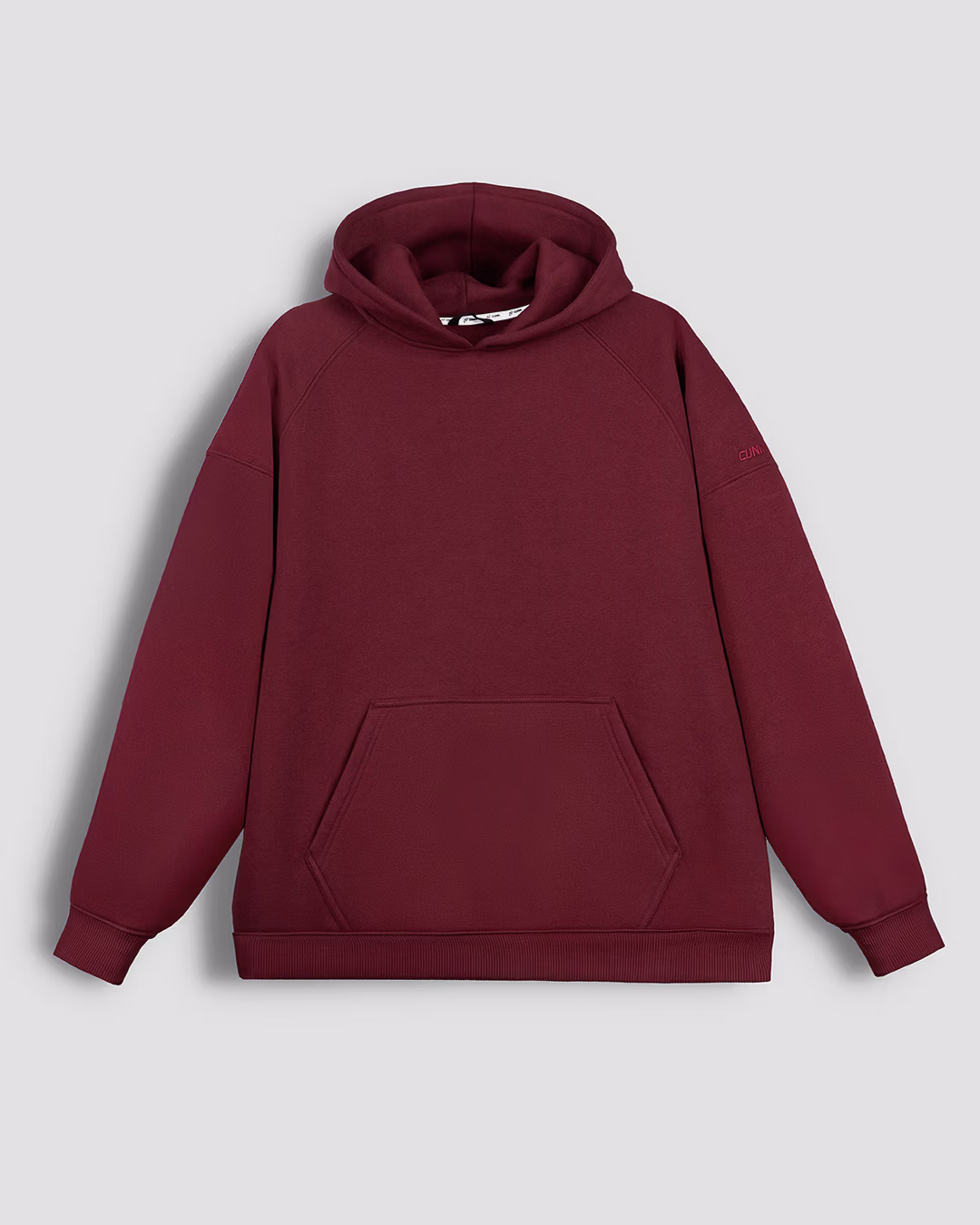 BLUZA EASY HOOD_BORDOWA