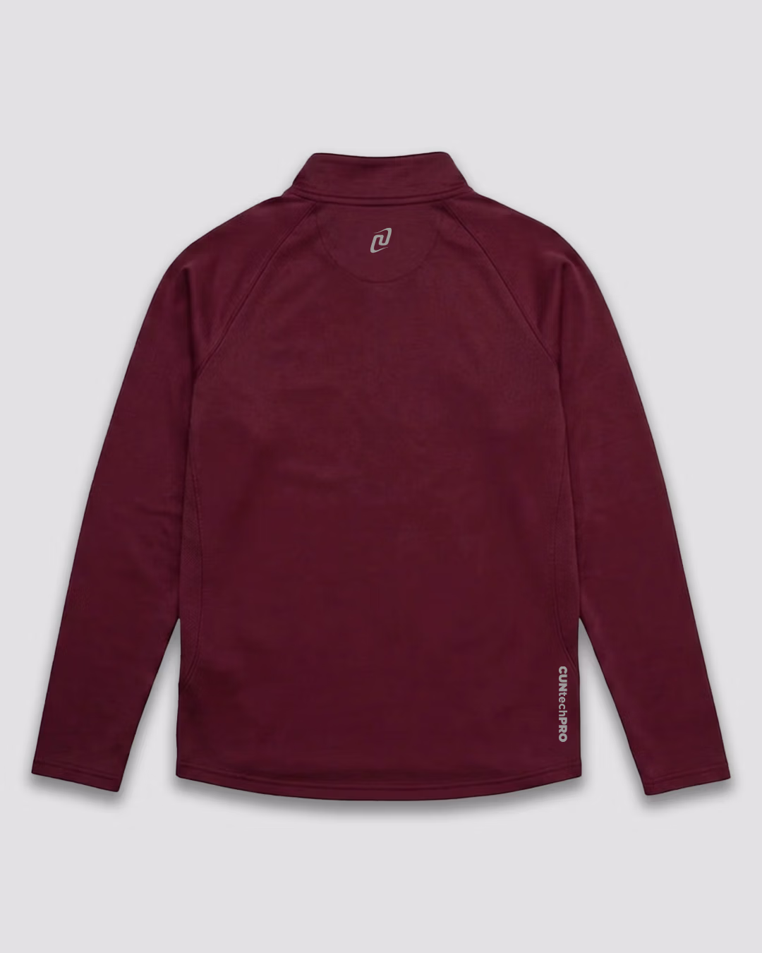 BLUZA HALF ZIP_BORDO_TYŁ