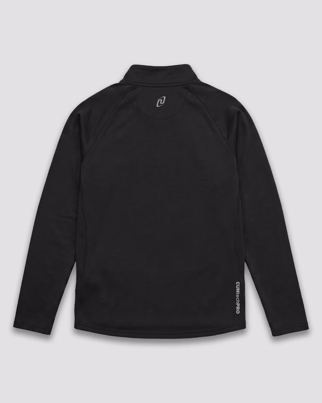 BLUZA HALF ZIP_CZARNY_TYŁ