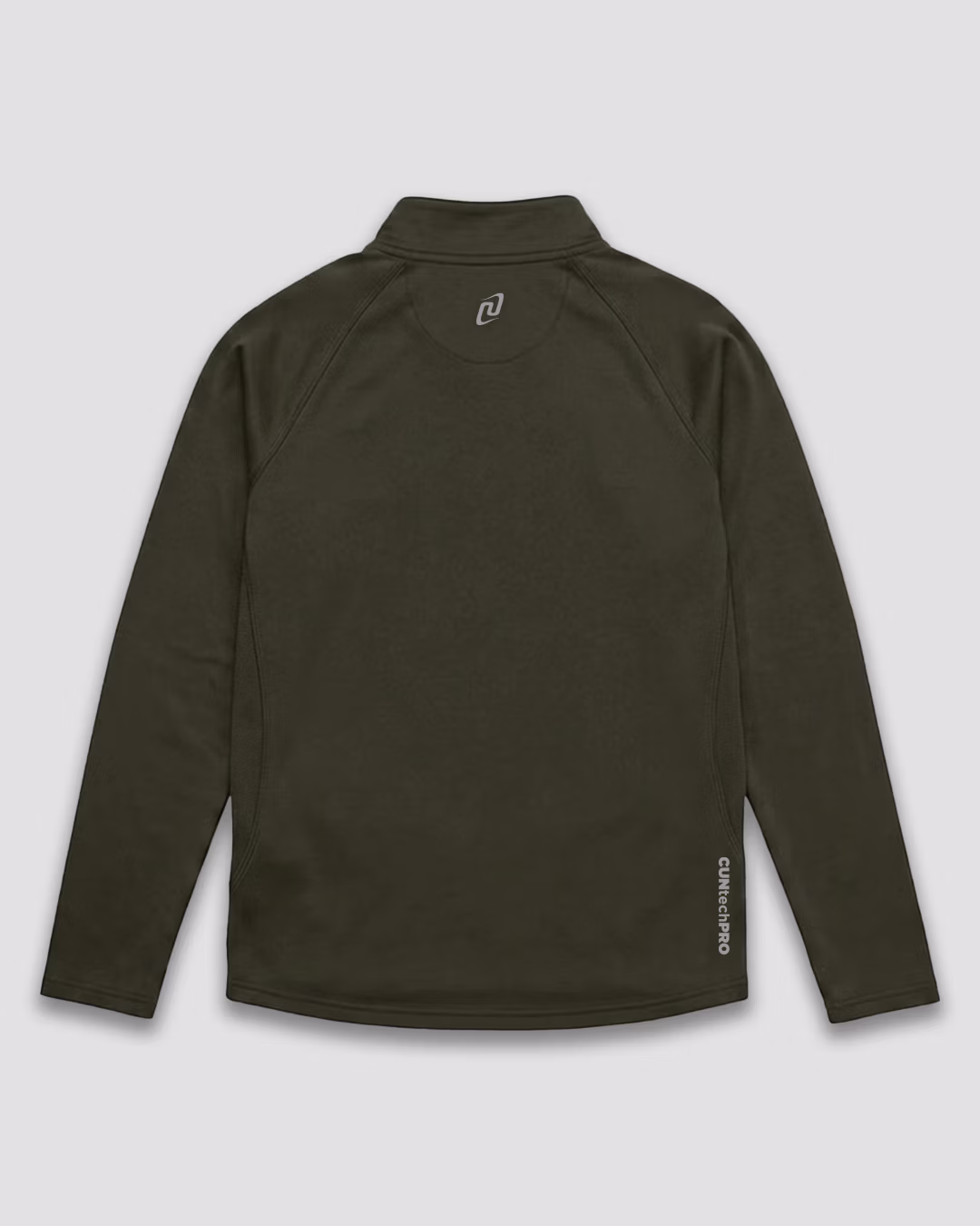 BLUZA HALF ZIP_KHAKI_TYŁ