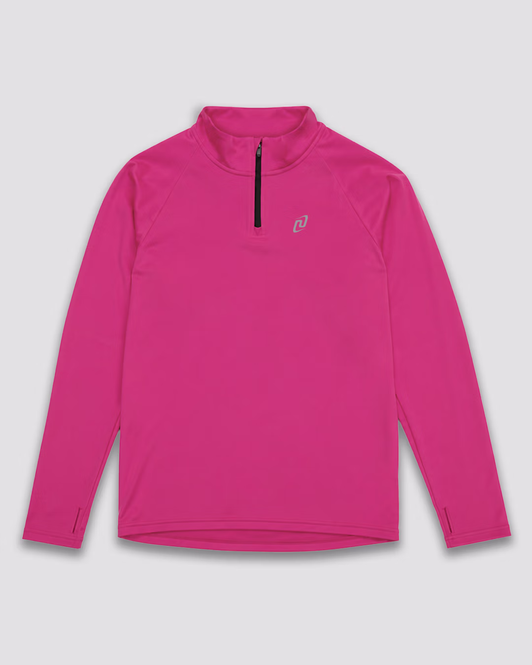BLUZA HALF ZIP_RÓŻOWA_PRZÓD