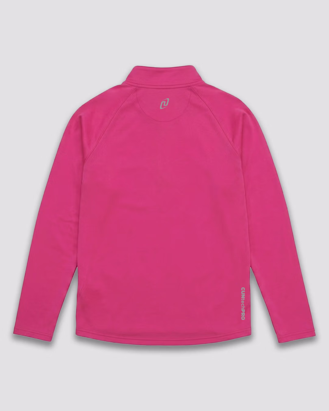 BLUZA HALF ZIP_RÓŻOWA_TYŁ