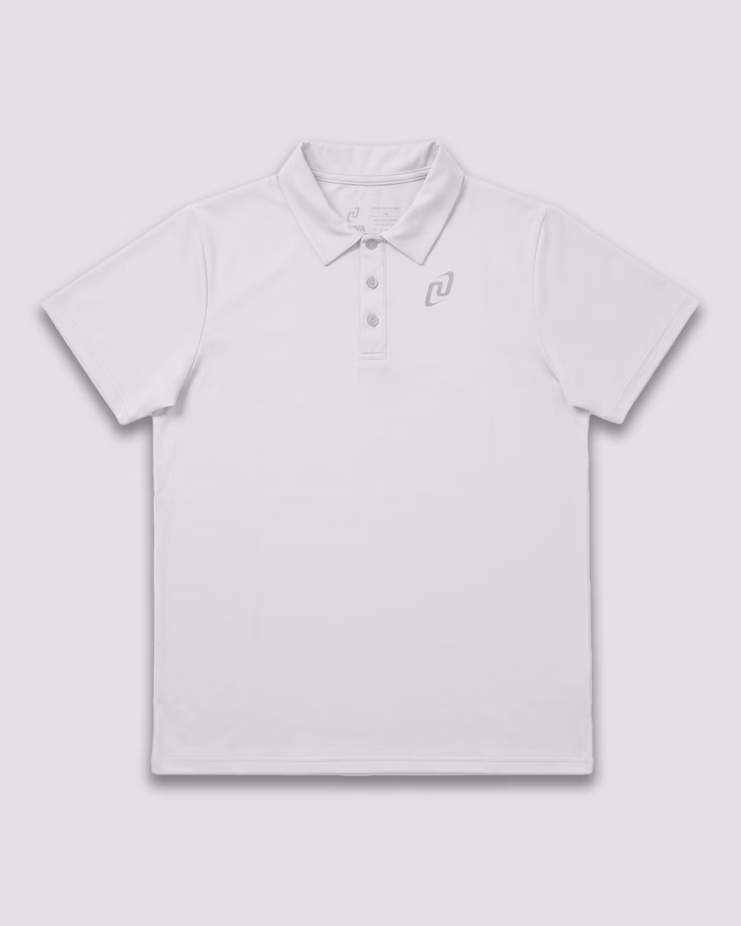 KOSUZLKA SPORTOWA_MĘSKA_POLO_BIAŁA_PRZÓD