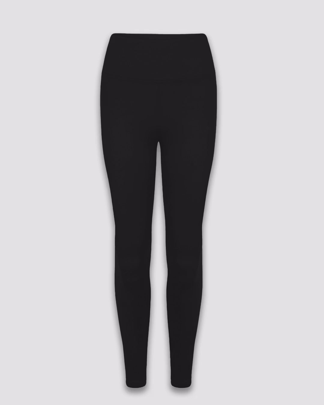 LEGGINSY SPORTOWE_DAMSKIE_ACTION WINTER_CZARNY_PRZÓD