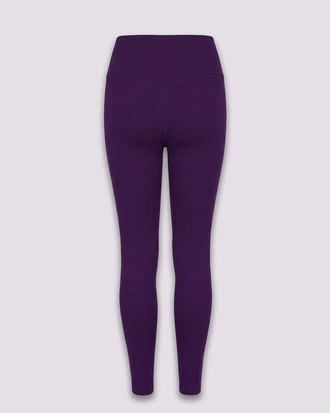 LEGGINSY SPORTOWE_DAMSKIE_ACTION WINTER_FIOLETOWY_TYŁ