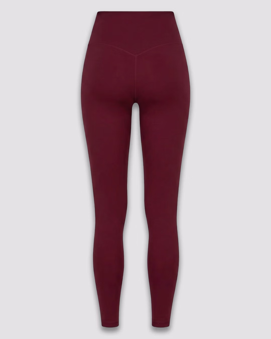 LEGGINSY TERMOAKTYWNE EASY_DAMSKIE_BORDO_TYŁ
