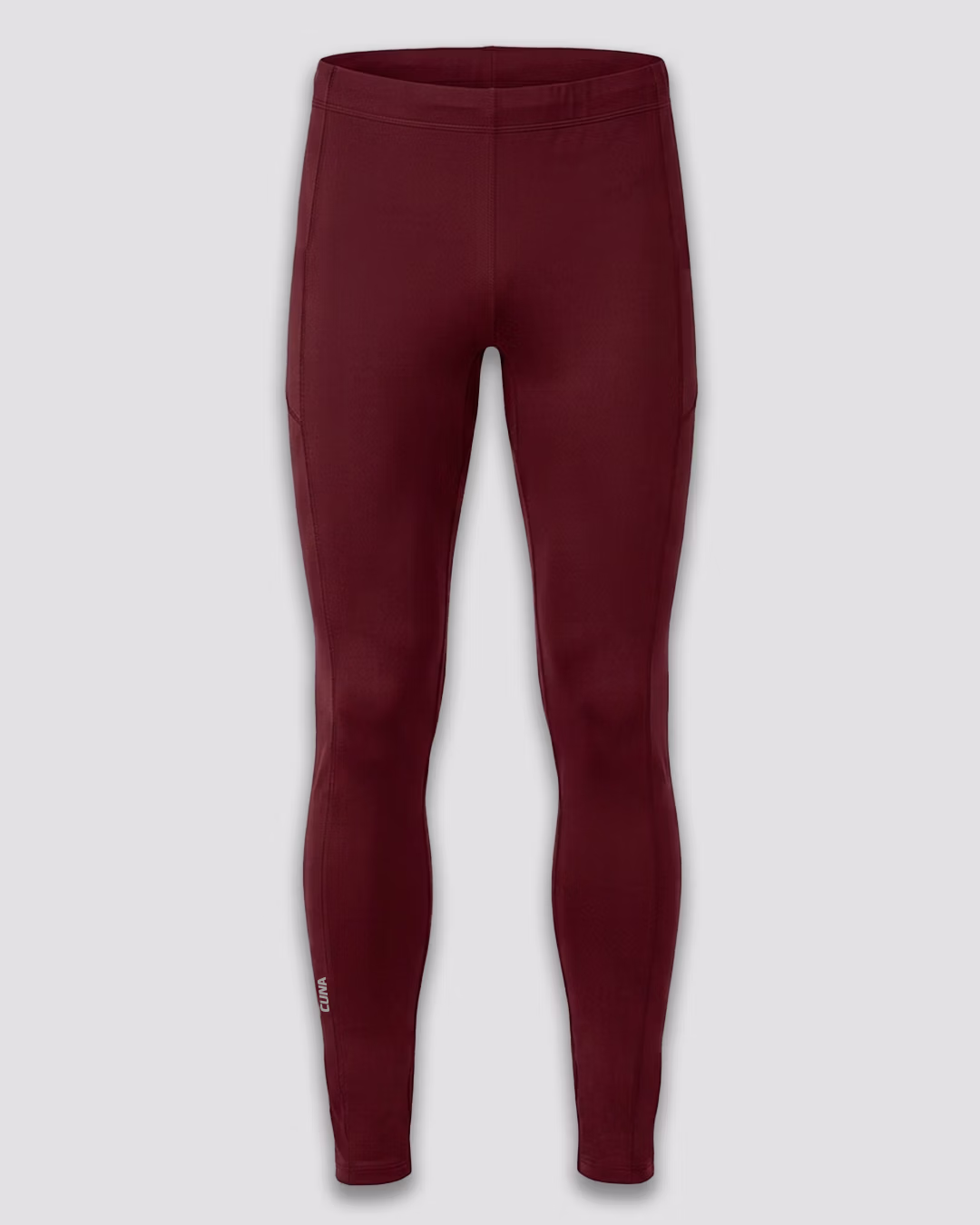 LEGGINSY TERMOAKTYWNE POWER_MĘSKIE_BORDO_PRZÓD