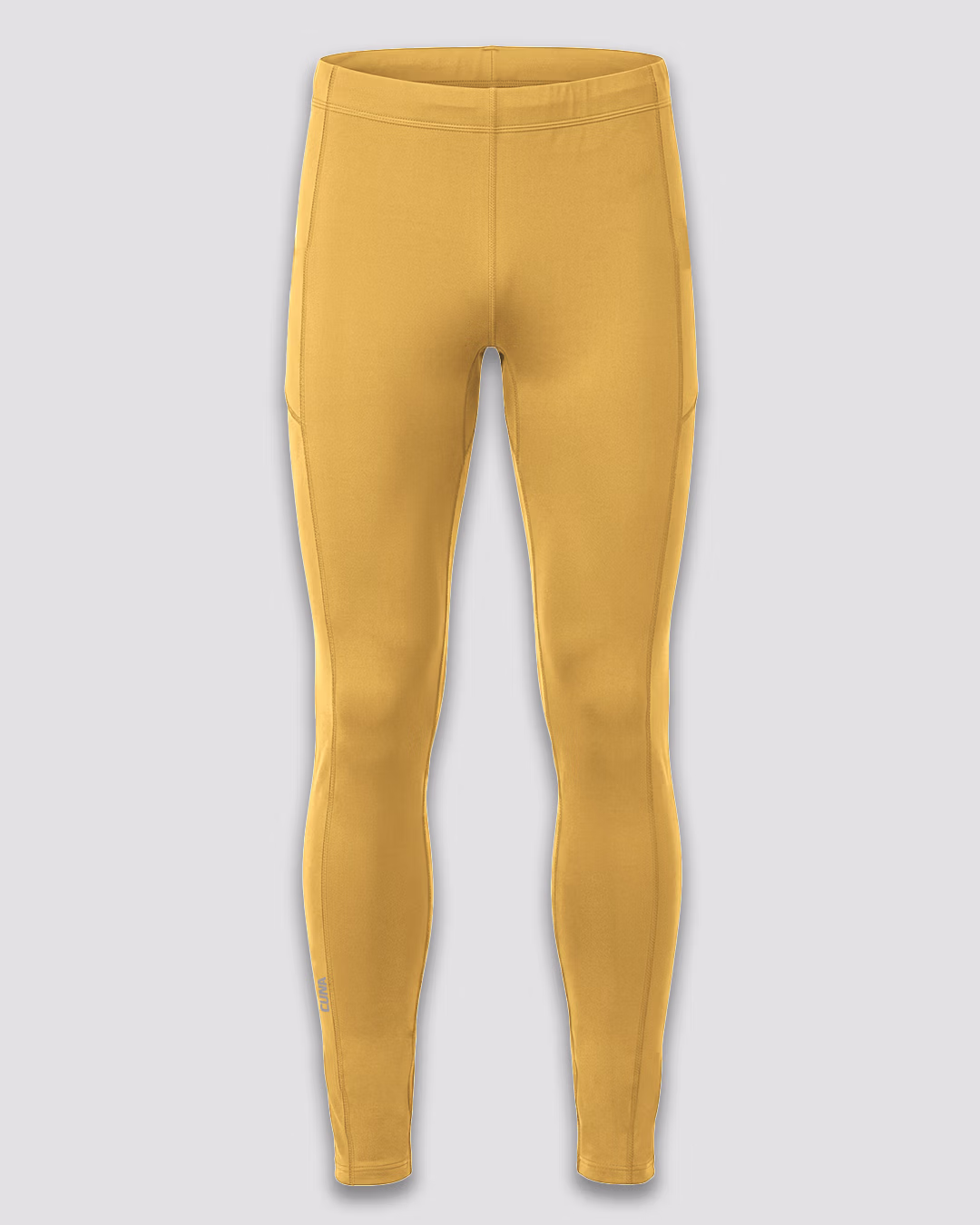 LEGGINSY TERMOAKTYWNE POWER_MĘSKIE_ŻÓŁTE_PRZÓD
