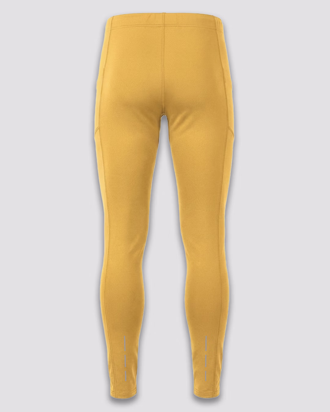 LEGGINSY TERMOAKTYWNE POWER_MĘSKIE_ŻÓŁTE_TYŁ