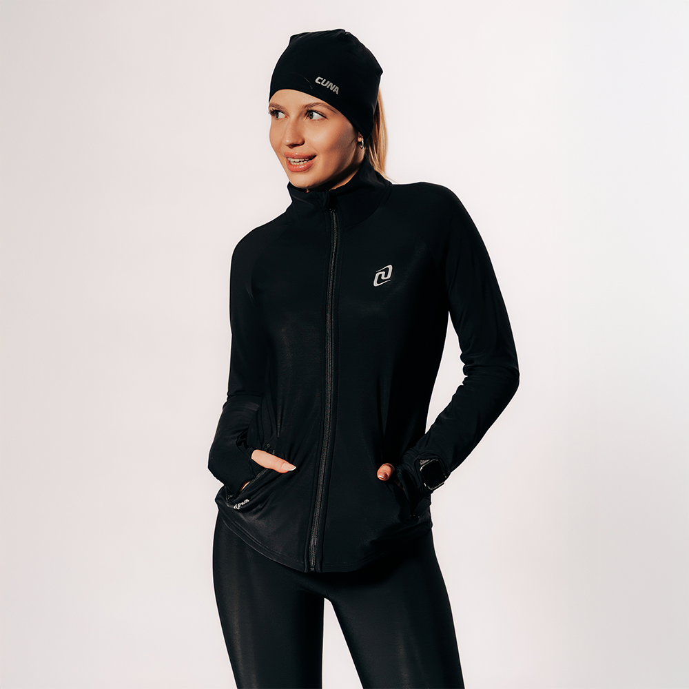 Bluza sportowa damska czarna Active Pro