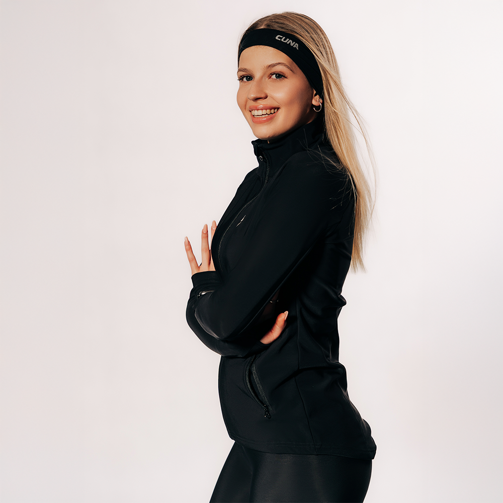Bluza sportowa damska czarna Active Pro